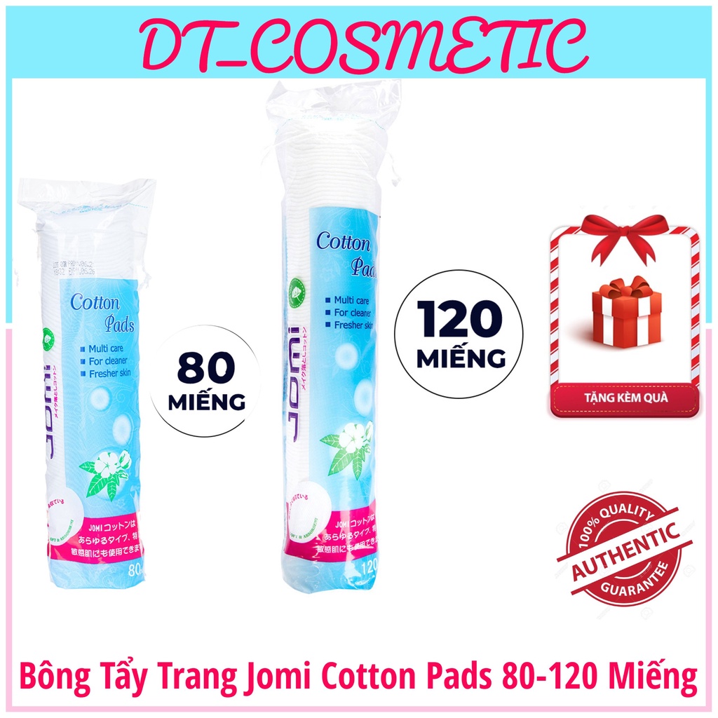 Bông tẩy trang Jomi Cotton Pads 80-120 miếng