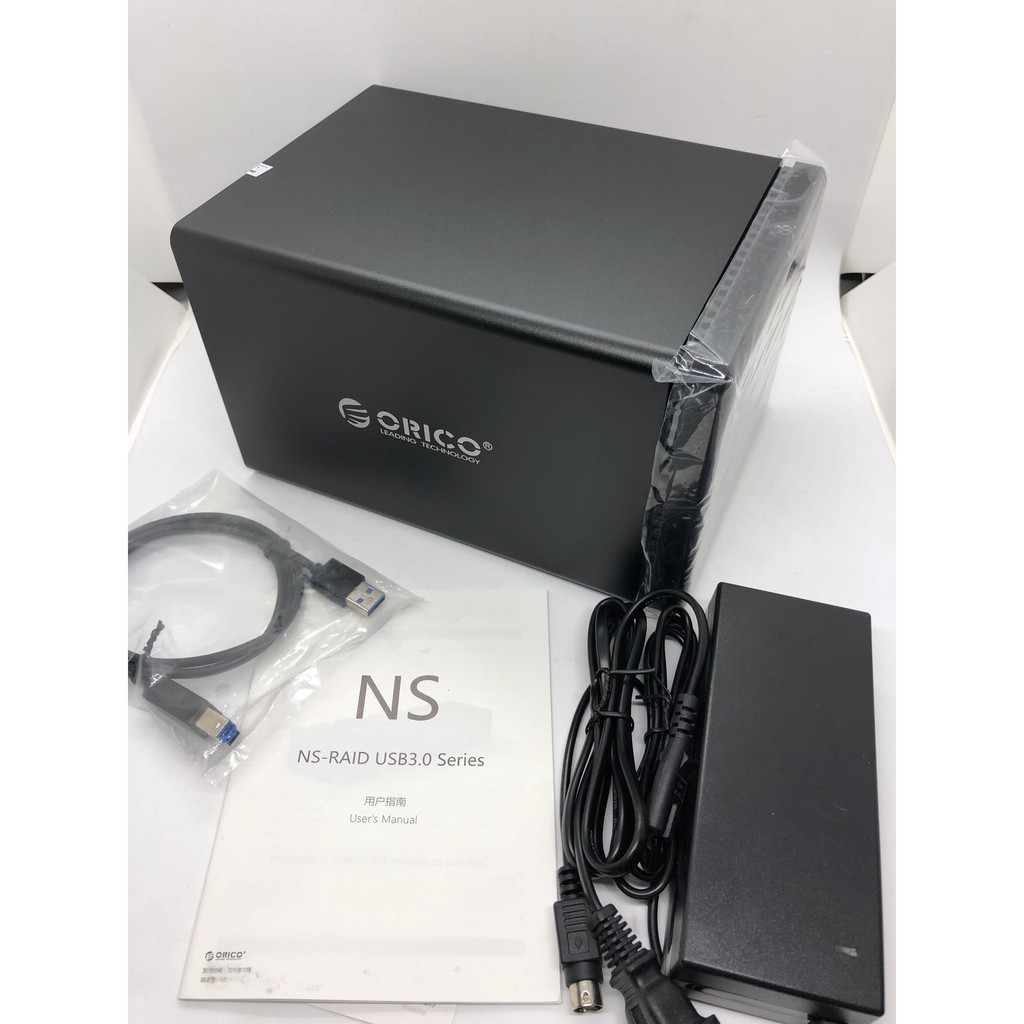 Hộp đựng 5 ổ cứng 3.5 ORICO NS500RU3, USB 3.0, vỏ nhôm, có quạt. (Đen) | BigBuy360 - bigbuy360.vn