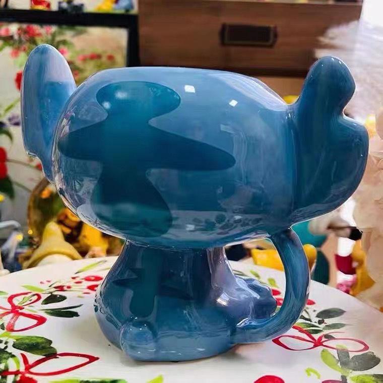Cốc Uống Nước Bằng Sứ In Họa Tiết Hoạt Hình Stitch Dễ Thương Dùng Làm Quà Tặng Cho Bé