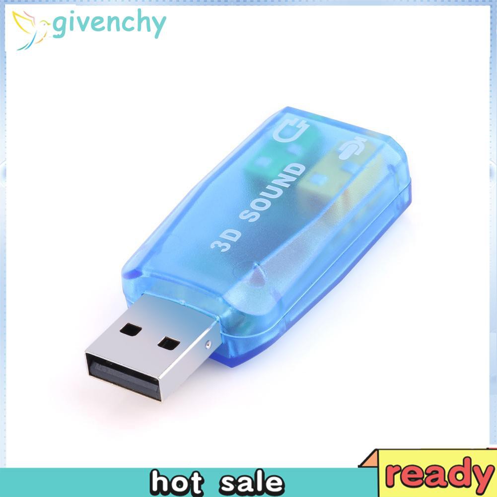 Card Âm Thanh Usb 3d Cho Máy Tính