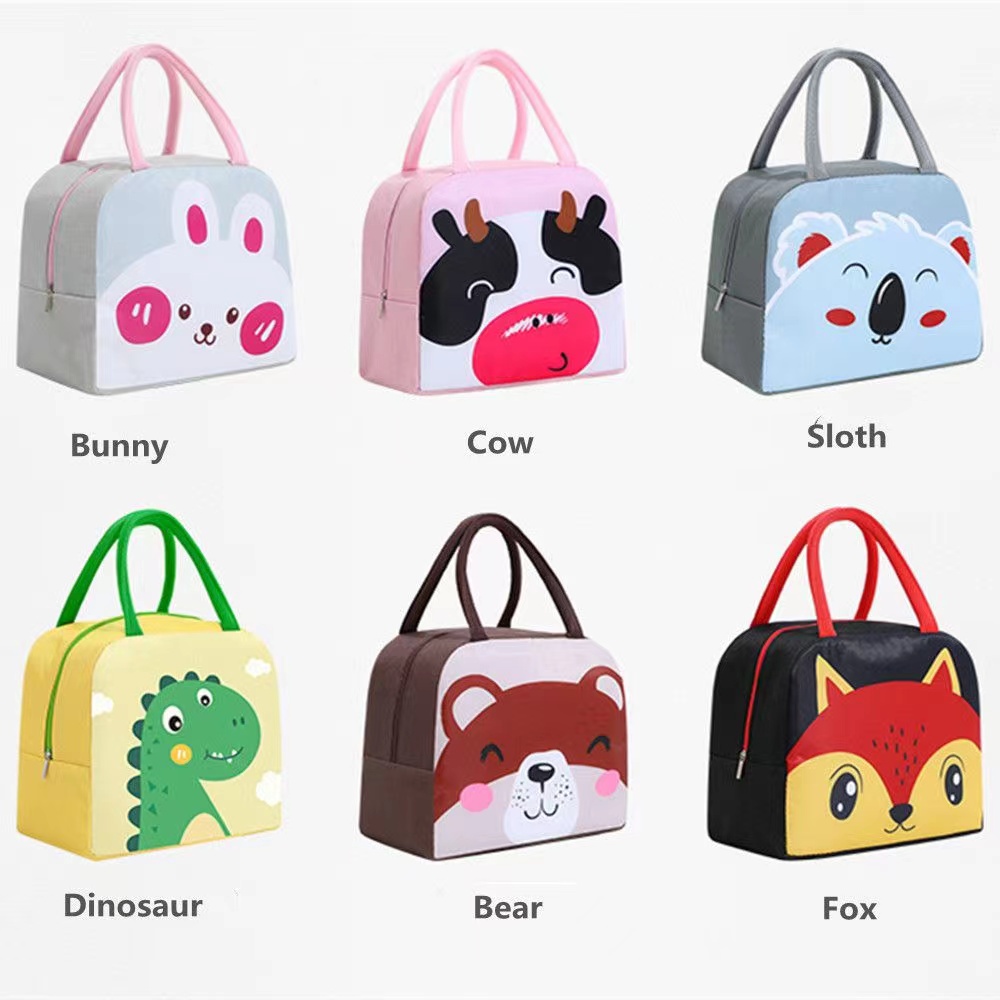 Túi Đựng Hộp Cơm Trưa Cỡ Lớn Họa Tiết Hoạt Hình Đáng Yêu Cho Trẻ Em