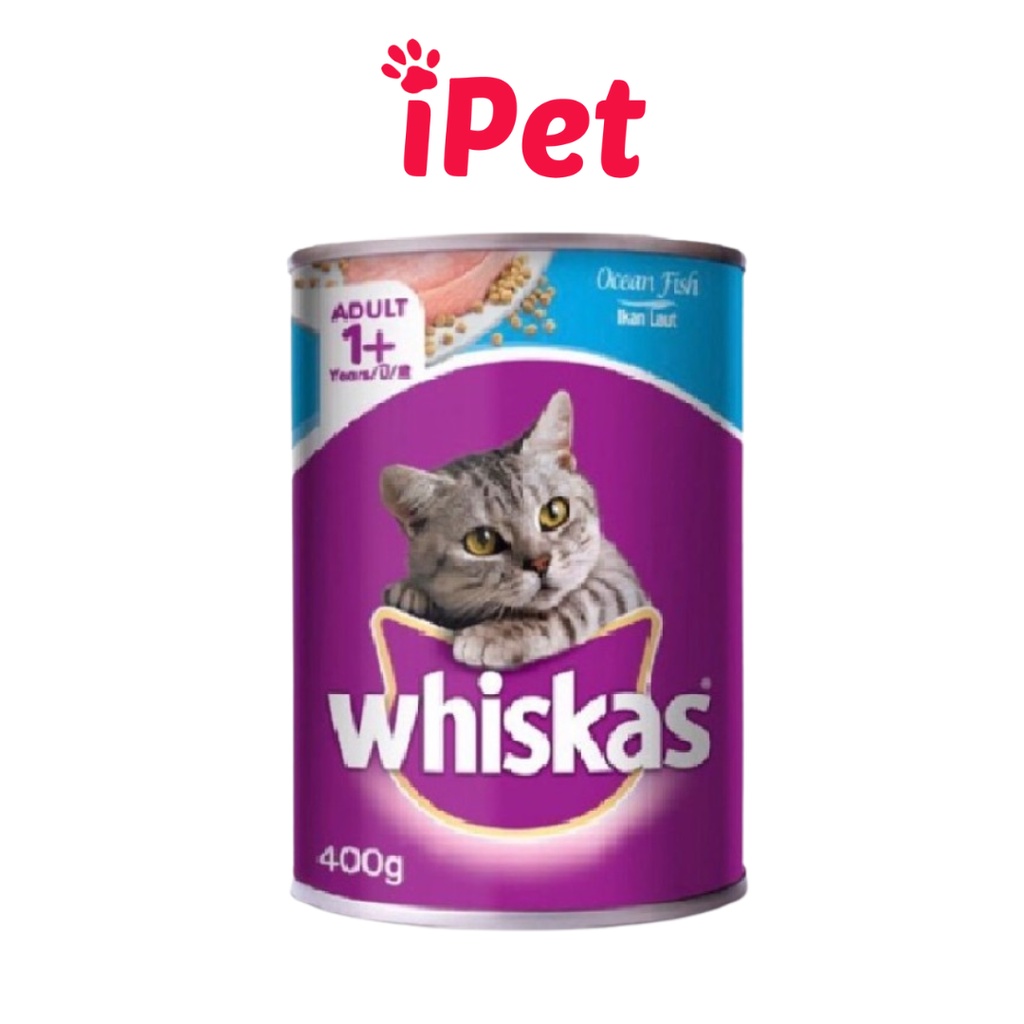 Pate Lon Whiskas Thức Ăn Cho Mèo Trưởng Thành 400g - iPet Shop