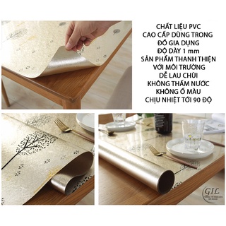 khăn trải bàn pvc chống thấm