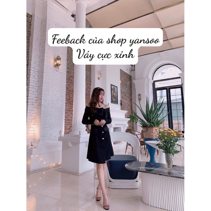 [Mã WAMT1505 giảm 10K đơn 0K] 💙VÁY KIỂU XINH MÀU ĐEN TRỄ VAI DỰ TIỆC - Du lịch - Lễ hội Cực XINH - Full size SML | BigBuy360 - bigbuy360.vn