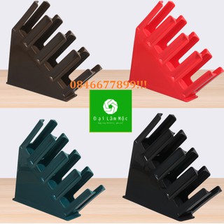 Giá đựng cốc quầy bar-mica màu đen 4 ngăn