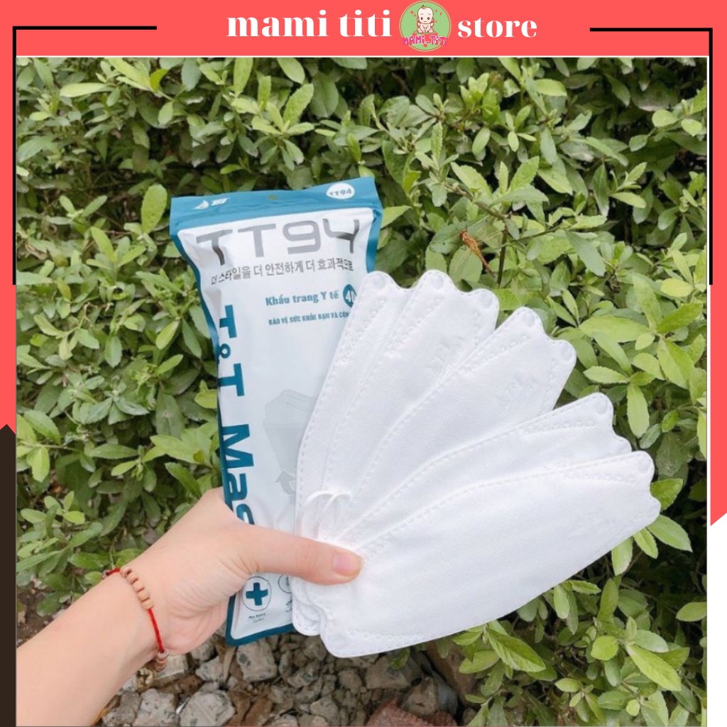 khẩu trang y tế kháng khuẩn, Set 10 chiếc khẩu trang người lớn 4 lớp hàng T &amp; T Mask