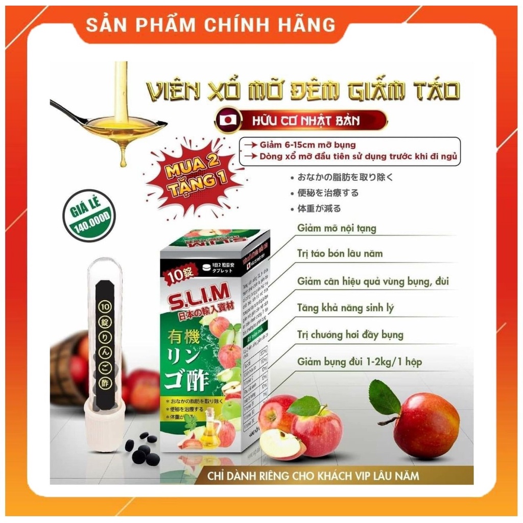 Xỗ Mỡ Giấm Táo Đêm - Kèm Phiếu Bảo Hành Chính Hãng