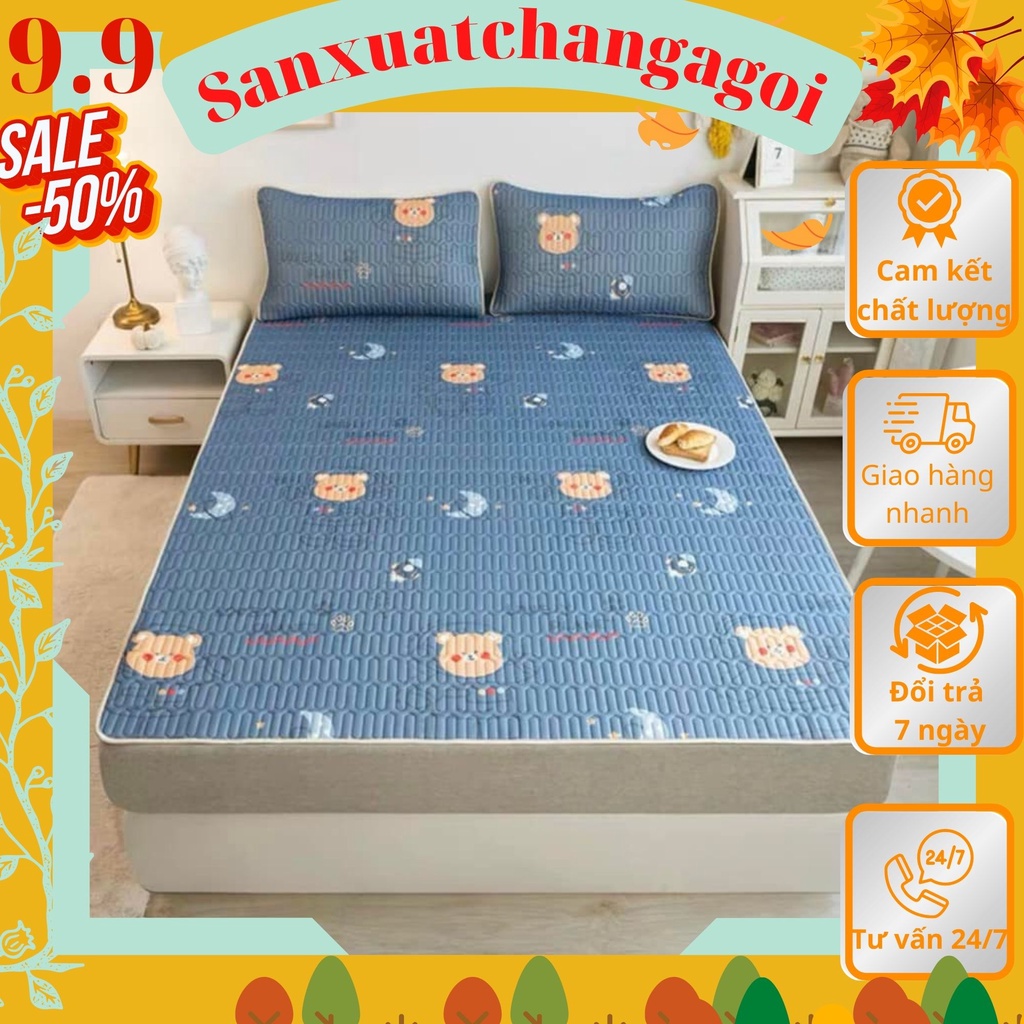 Chiếu điều hòa cao su non 2D Tencel,có nhiều mẫu lựa chọn-sanxuatchangagoi