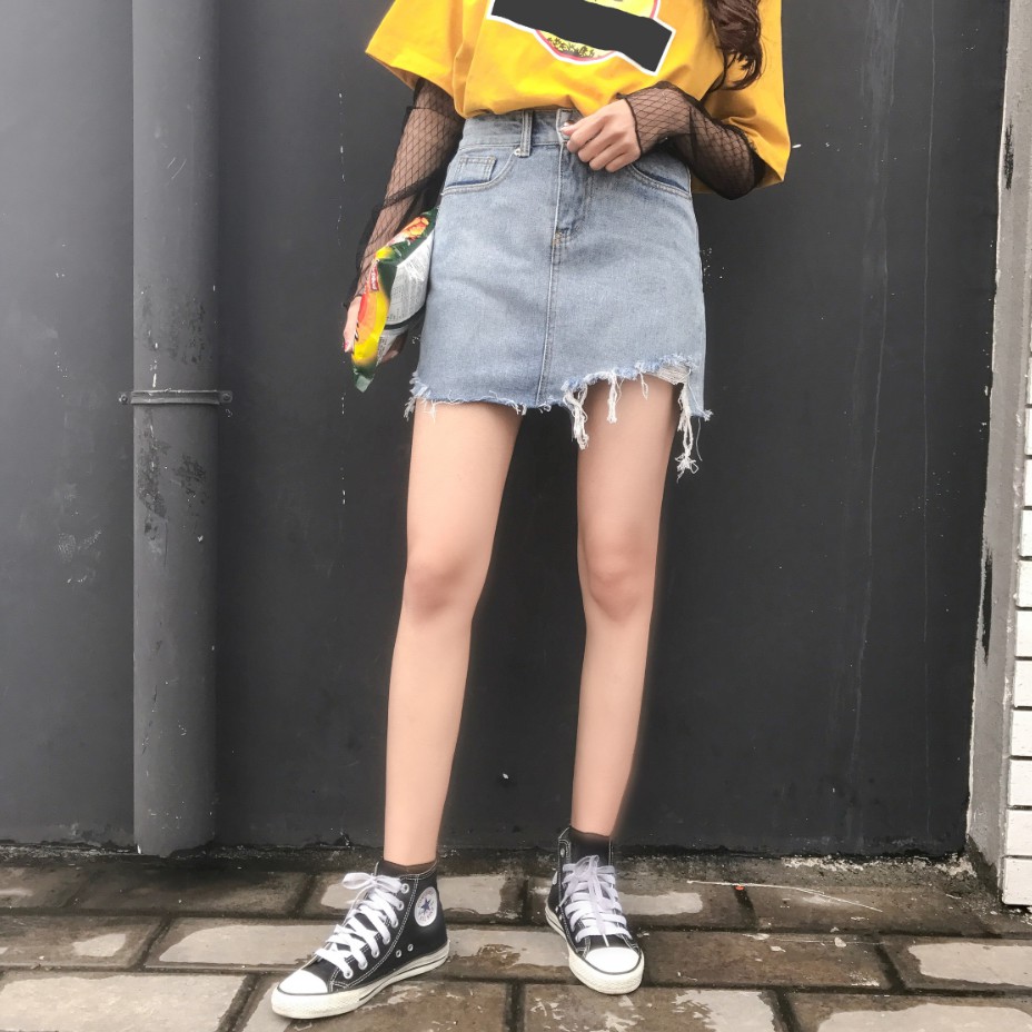 Chân Váy Jeans Nữ Ulzzang- New arrival 2019