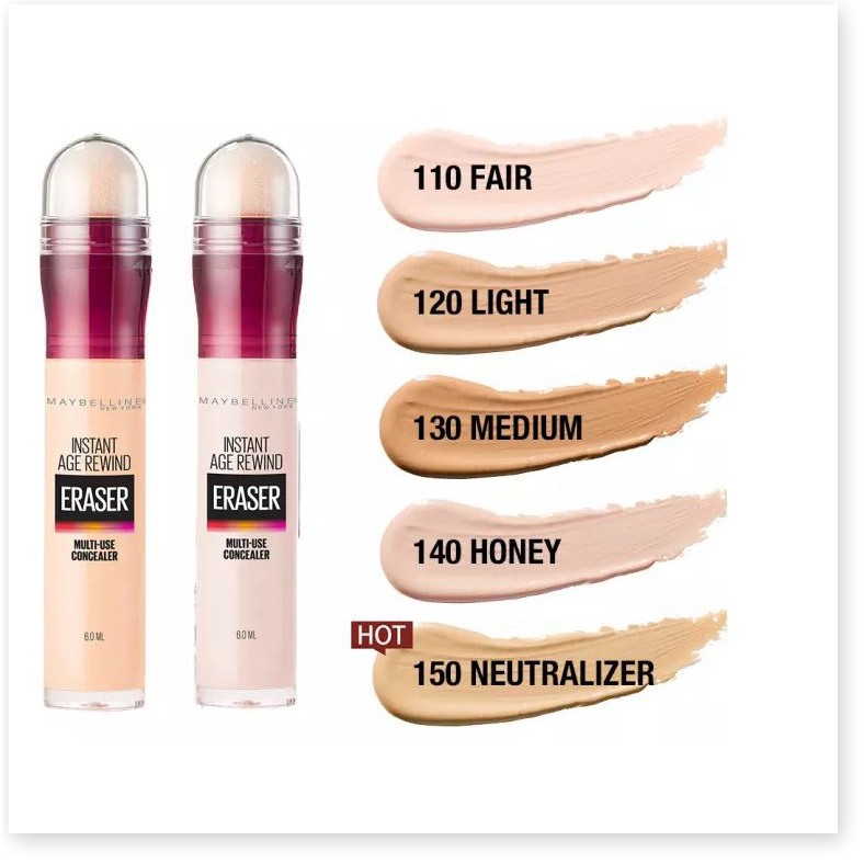 Bút Che Khuyết Điểm Đa Năng Che Phủ Hoàn Hảo Maybelline Instant Age Rewind Eraser