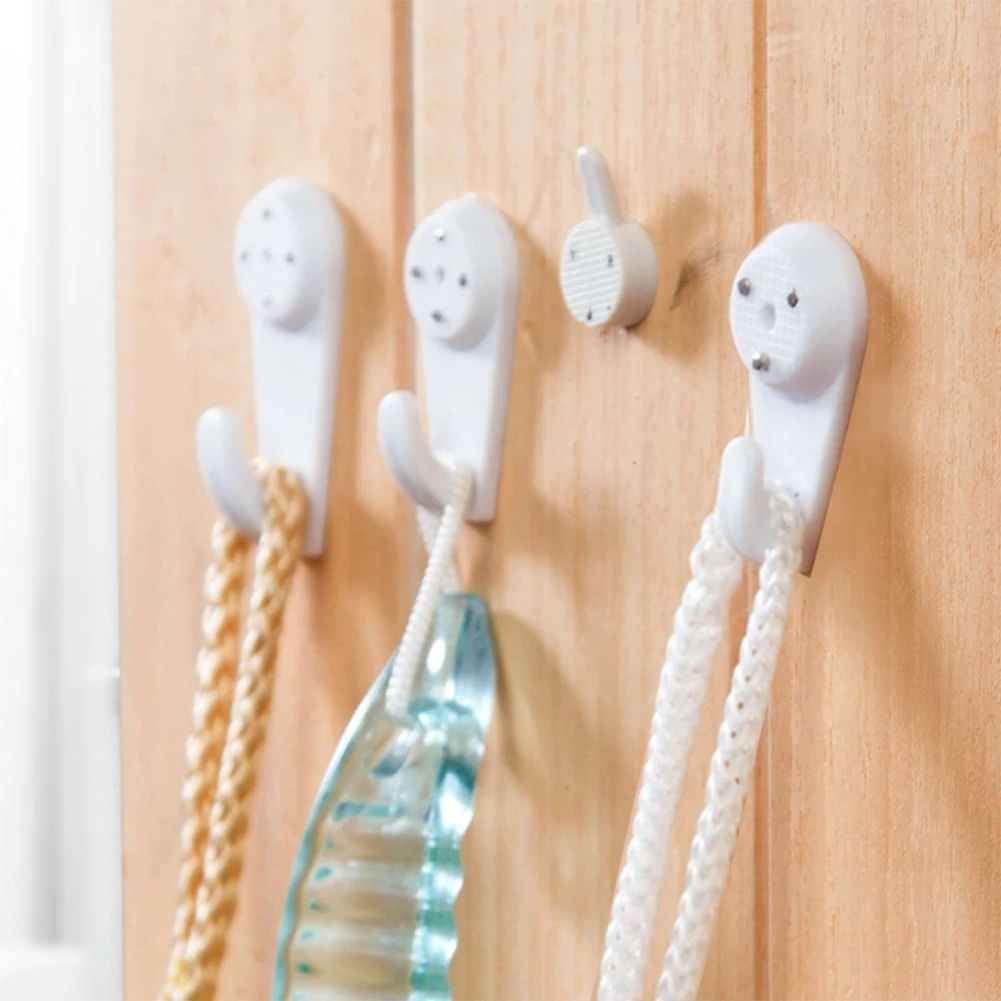 Móc treo tường bằng nhựa màu trắng đa chức năng tiện dụng