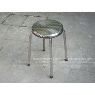 Ghế đẩu inox cao 45cm