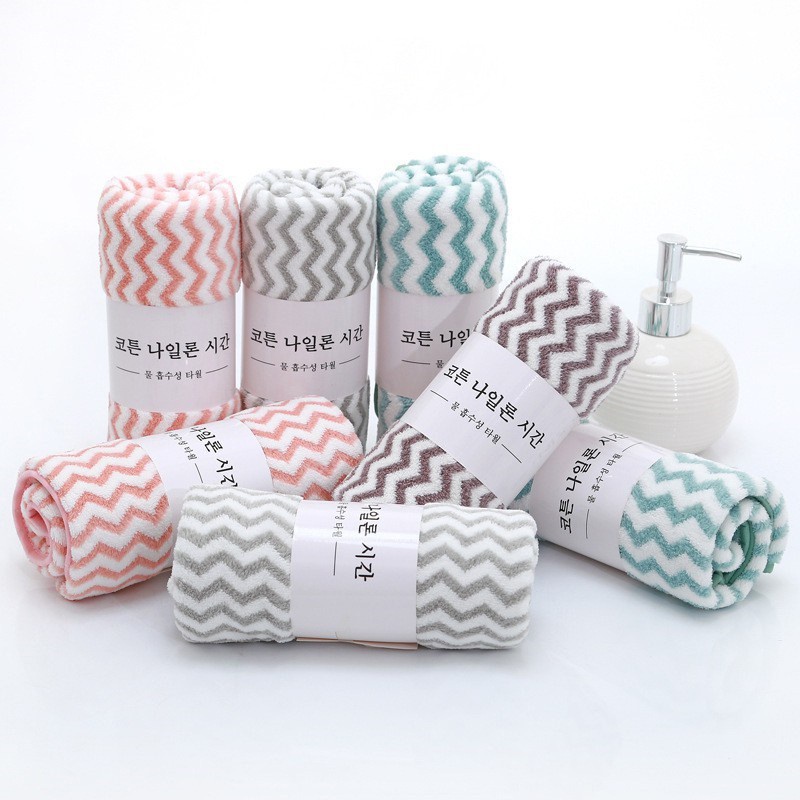 Khăn lau, Khăn mặt cao cấp hàn quốc , khăn rửa mặt siêu thấm nước 35*50cm ACCESS