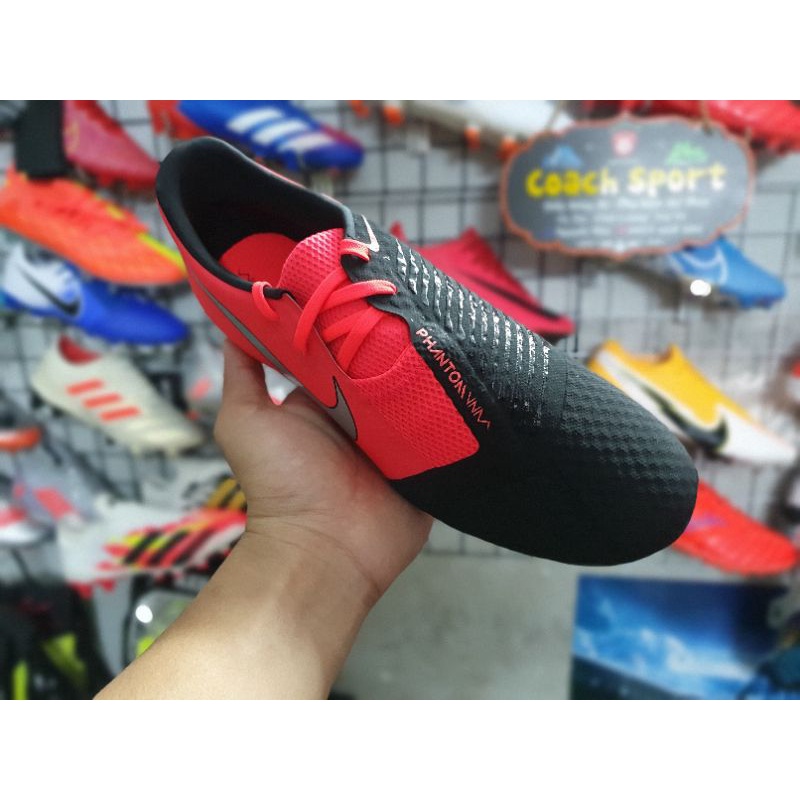 Giày bóng đá Phantom Academy FG màu đỏ đen