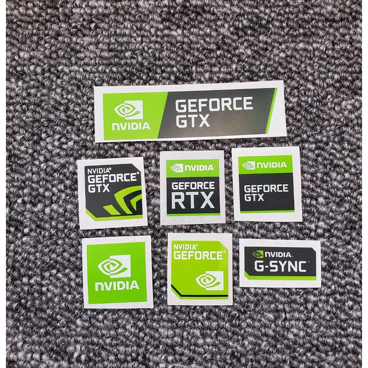 Nhãn thẻ đồ họa Invida Notebook Nhãn dán NVIDIA GTX GEFORCE CUDA Nhãn