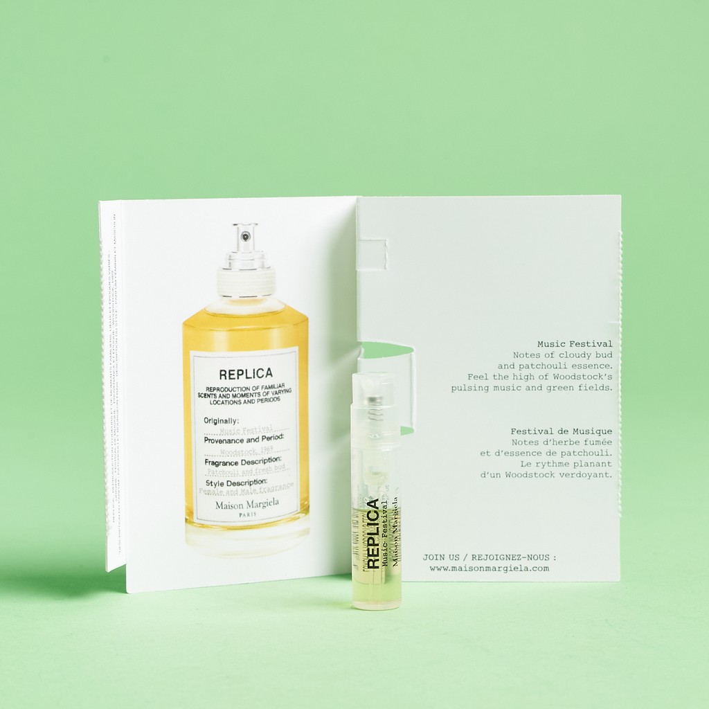 Vial Mẫu Thử Nước Hoa Mini Maison Margiela Replica Bubble Bath - Jazz Club - Coffee Breaks - Music Festival 1.2ml