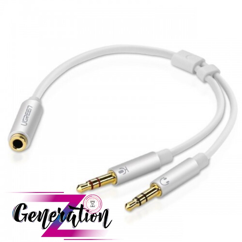 Cáp Gộp Headphone &amp; Mic 3.5 Male To Female UGREEN
