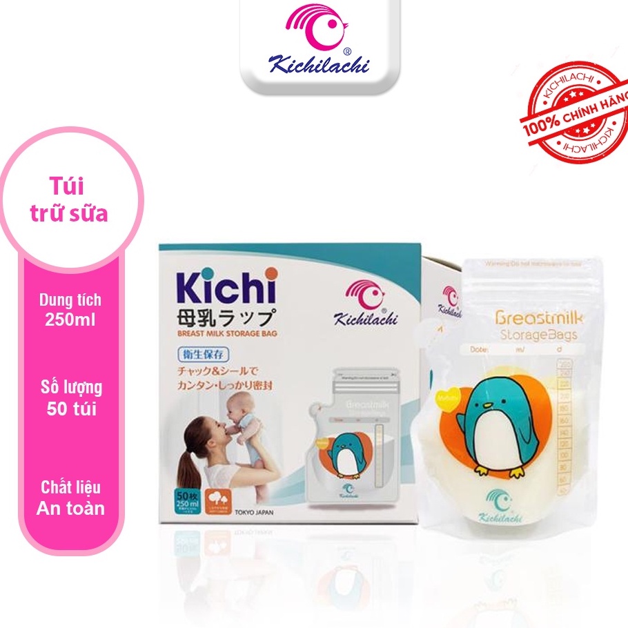 Tặng 01 bút/ đơn hàng _ Hộp 50 túi trữ sữa có vòi K1chi