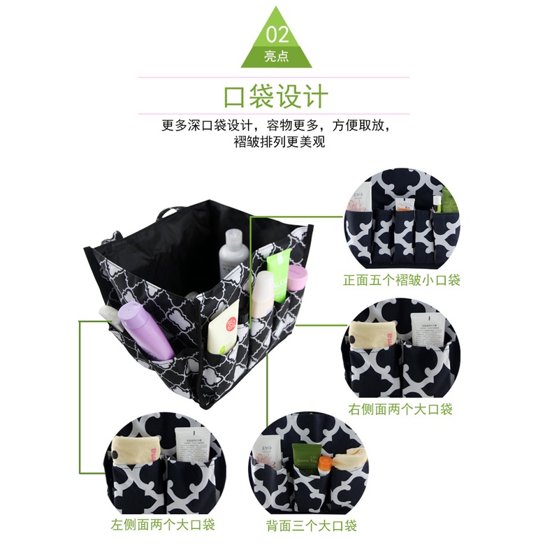 Túi đựng đồ trang điểm nhiều ngăn tiện lợi