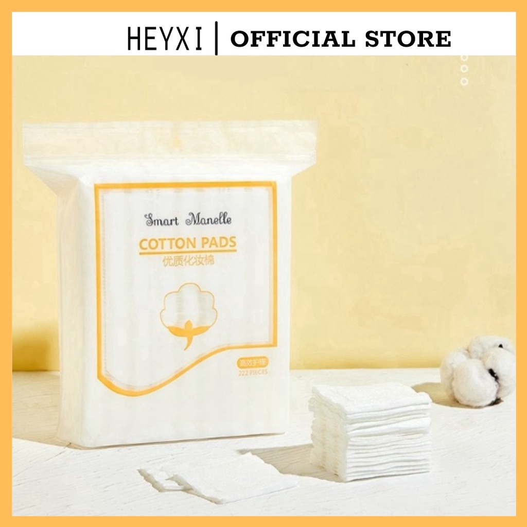 Bông tẩy trang 3 lớp Cotton Pads túi 222 miếng BTT