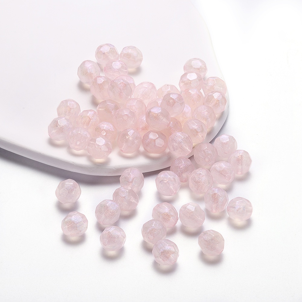 Set 50 Hạt Cườm Ngọc Trai 8 10mm Làm Trang Sức Thủ Công