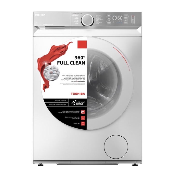 Máy giặt Toshiba Inverter 8.5 Kg TW-BK95G4V(WS)miễn phí giao lắp tại hà nội