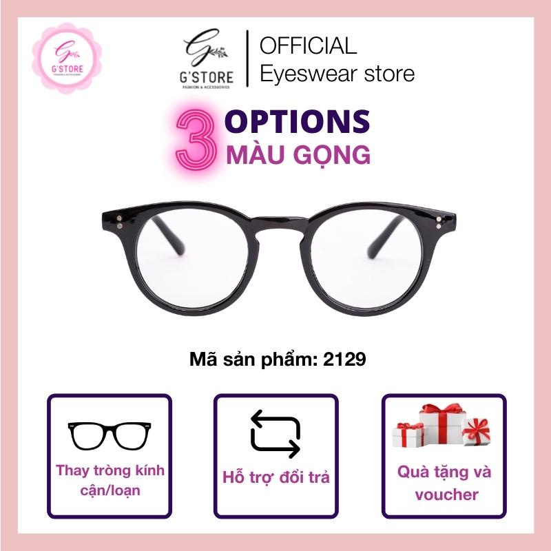 Gọng Kính Tròn Mắt Tròn Nhỏ, Gọng Kính Cận Tròn Milan Hàn Quốc Cho Cả Nam Và Nữ 2129