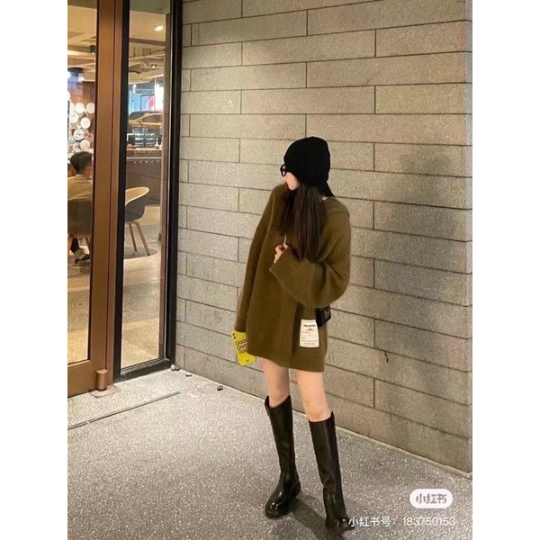 Áo len mũ chùm mông fom rộng hàng quảng châu cao cấp siêu hot - Áo len mùa NOEL