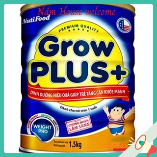 [Date mới] Sữa Grow Plus+ Xanh⚡Nutifood⚡Sữa bột lon thiếc 1,5kg - Giúp bé tăng cân khỏe mạnh