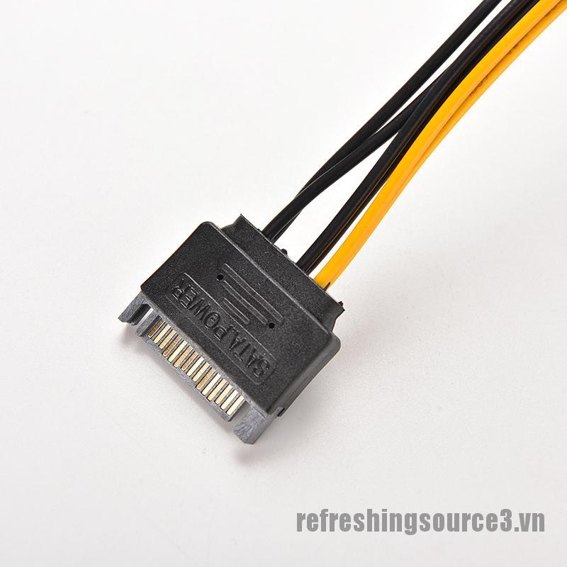 Cáp ChuyểN ĐổI Pcie 3 &gt; Sata 15 Pin Sang 6 Pin 20cm