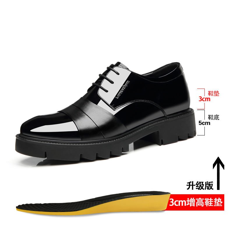 Giày da đế dày 10cm tăng chiều cao phong cách Hàn quốc