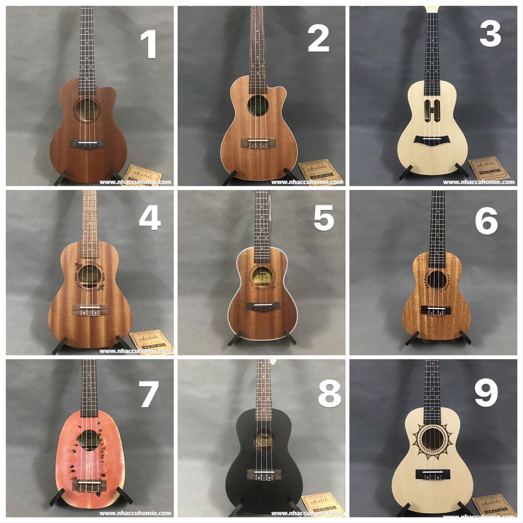 ĐÀN UKULELE 23INCH GỖ MAHOGANY MỚI