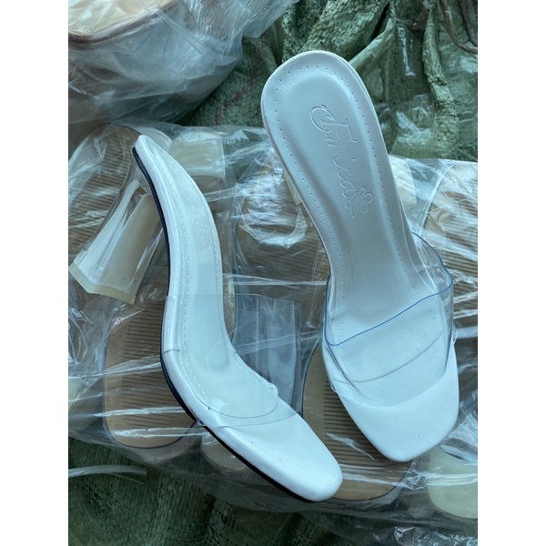 Giày sandal cao gót quai trong gót trong gót trụ L36