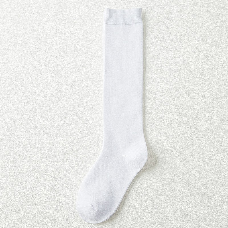 Vớ gối trơn, tất dài ngang gối thun trơn ba màu unisex cá tính