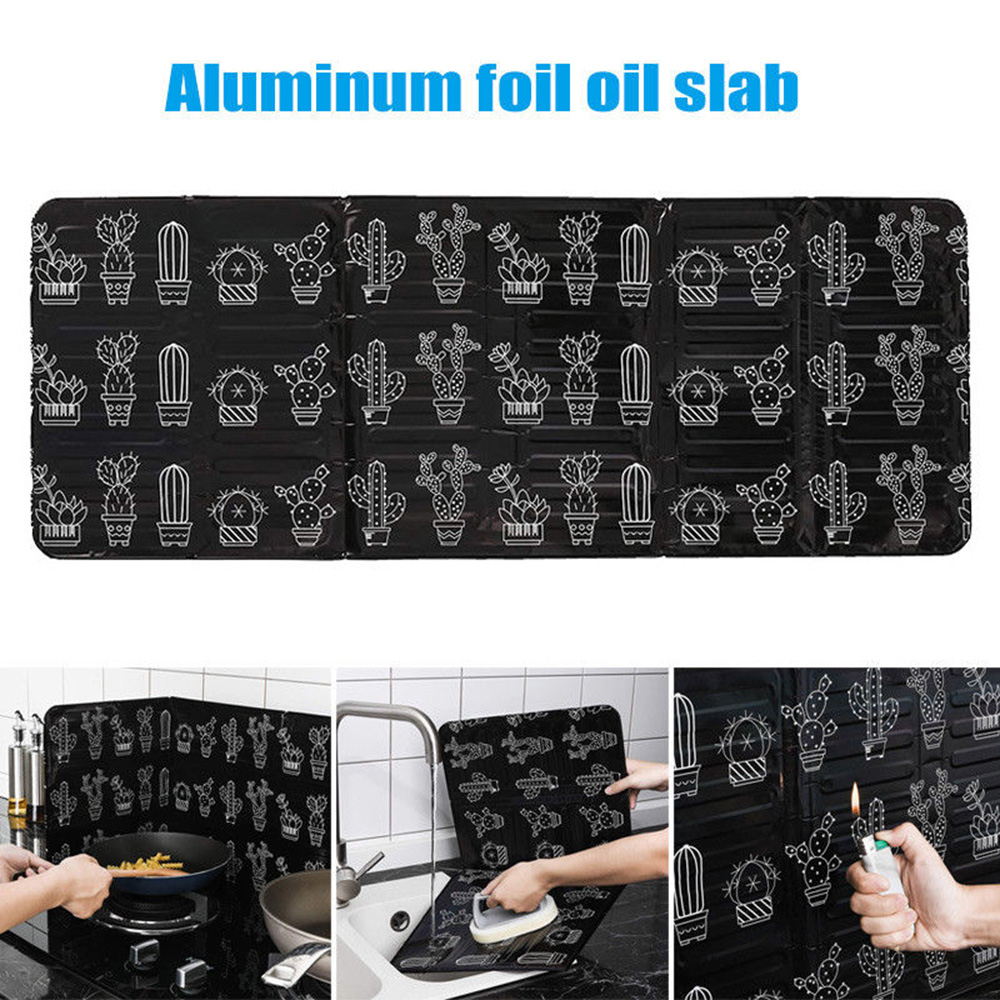 Miếng Chắn Chống Bắn Dầu Có Thể Gấp Gọn Bằng Lá Nhôm Mới Cho Nhà Bếp