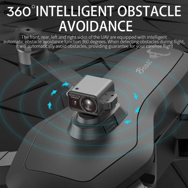 Flycam ZLL SG906 MAX1 Camera 4K Chống rưng 3 trực cảm biến lazer chống va chạm 360 độ, bay 25 phút tầm xa 3Km