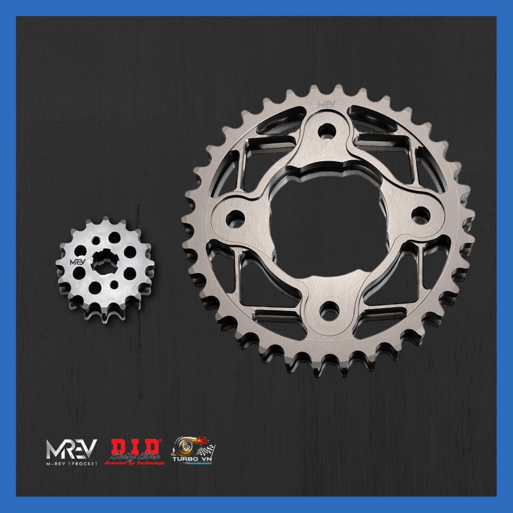 Nhông Sên Dĩa MREV cho xe Honda Wave RS125 / RSX fi / MSX125 / Blade 110/ Wave alpha 2016-2022/ Future125 Fi