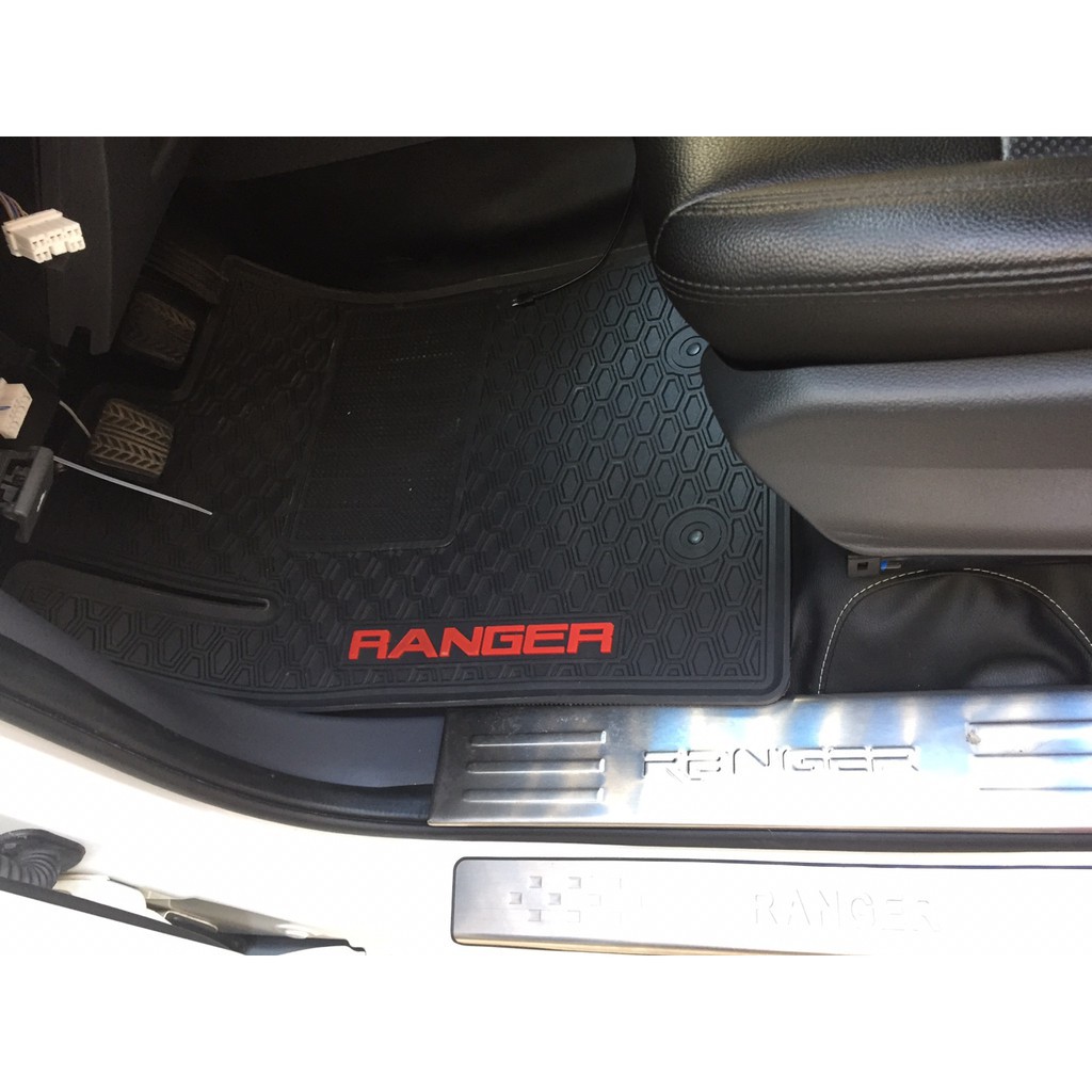 Thảm lót sàn cao su xe ranger 2016 2017 2018 2019- hàng ko mùi
