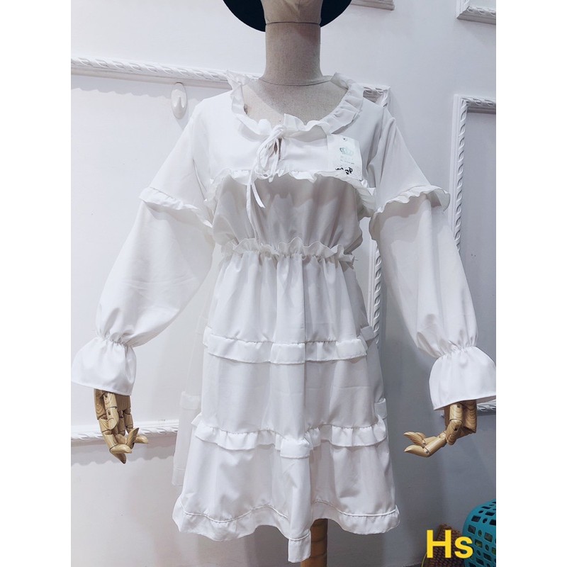 VÁY BABY DOLL 2 MÀU TRẮNG ĐEN HOT | BigBuy360 - bigbuy360.vn