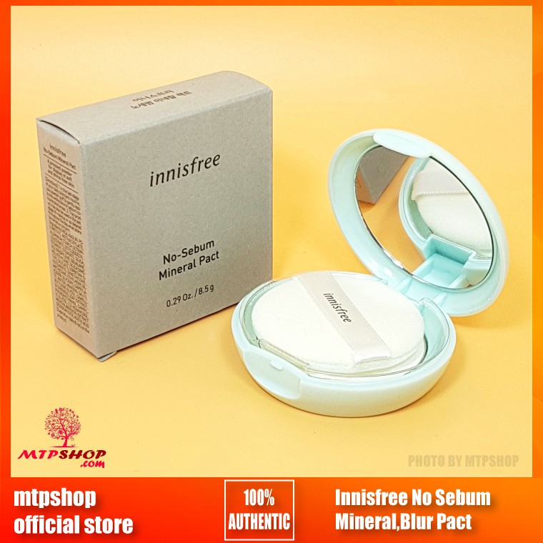 Phấn Nén Kiềm Dầu Innisfree No Sebum Mineral,Blur Pact (2019) | BigBuy360 - bigbuy360.vn