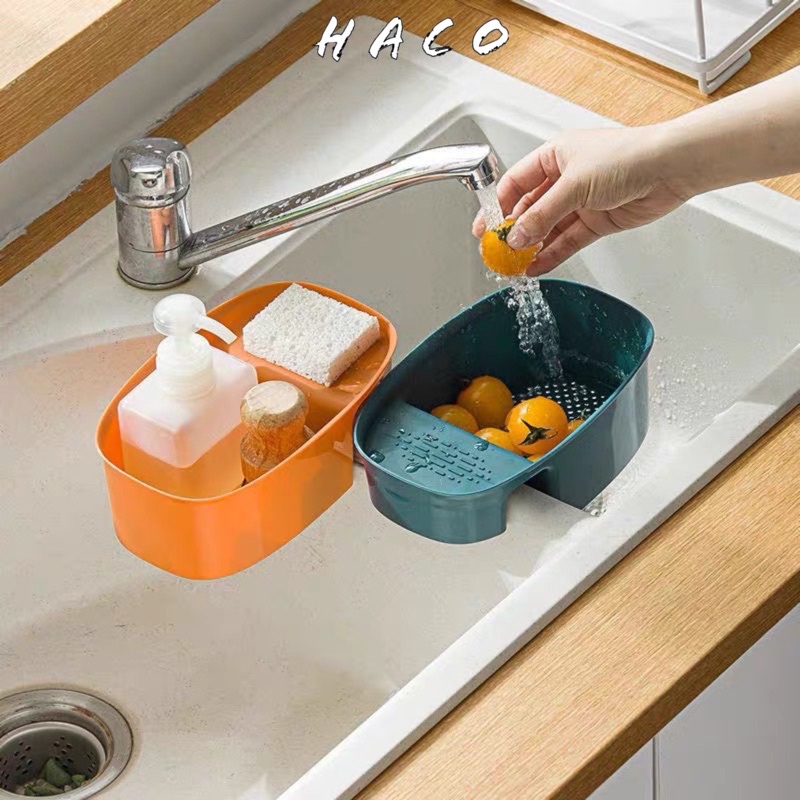 Khay Lọc Rác Bồn Rửa Bát Kèm Để Đồ Đa Năng 🍁FREESHIP🍁 Khay Nhựa Lọc Rác