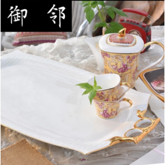 [ Có sỉ ] Bộ ấm chén hồng cao cấp phong cách Hoàng gia