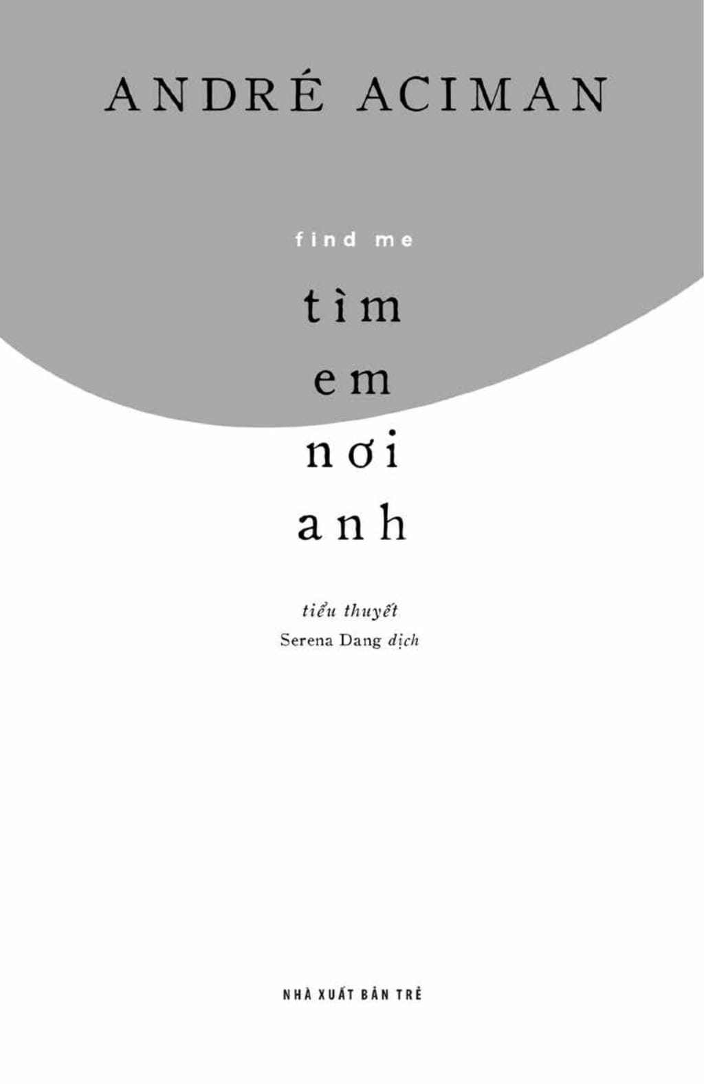 Sách Tìm Em Nơi Anh - Find Me