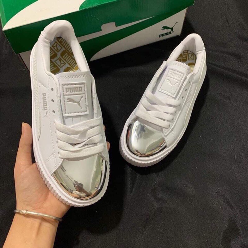 🌹[ FREE SHIP ]🌈 Giày 𝐏𝐔𝐌𝐀 Phản Quang Bóng, Giày thể thao 𝐏𝐮𝐦𝐚 Mũi Bạc, Giày 𝐩𝐮𝐦𝐚 Mũi Bóng bản đẹp 2021 💦💦 | BigBuy360 - bigbuy360.vn