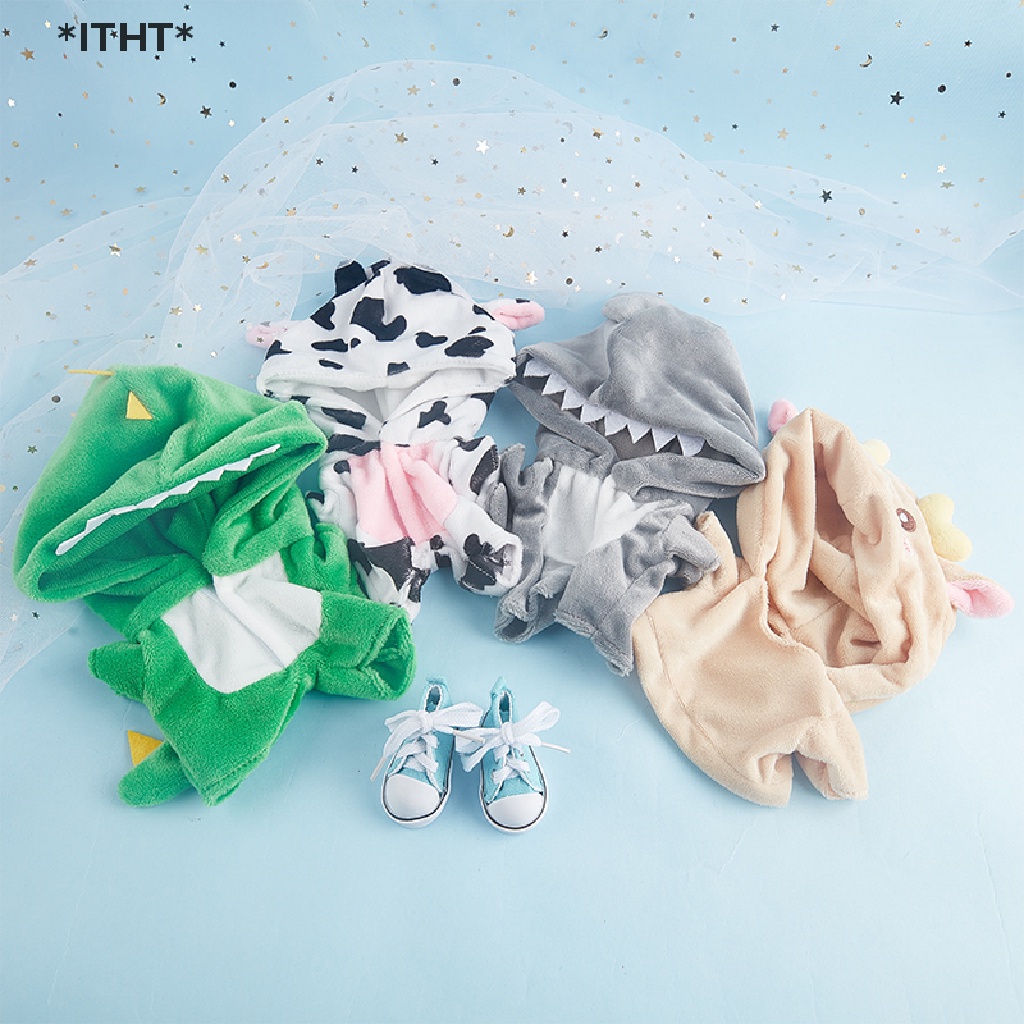 Bộ Đồ Ngủ Liền Thân Hình Khủng Long Kích Thước 20cm Dành Cho Búp Bê