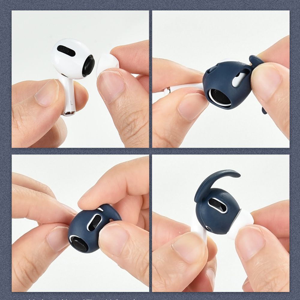 Set 3 Cặp Nút Bọc Đầu Tai Nghe Bằng Silicon Mềm Nhiều Màu