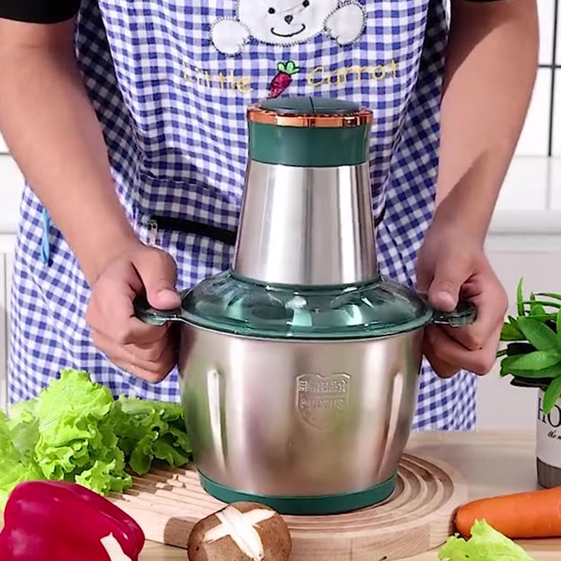 Máy xay thịt KAIMEIDI thép không gỉ hoạt động điện đa năng 3L dành cho nhà bếp