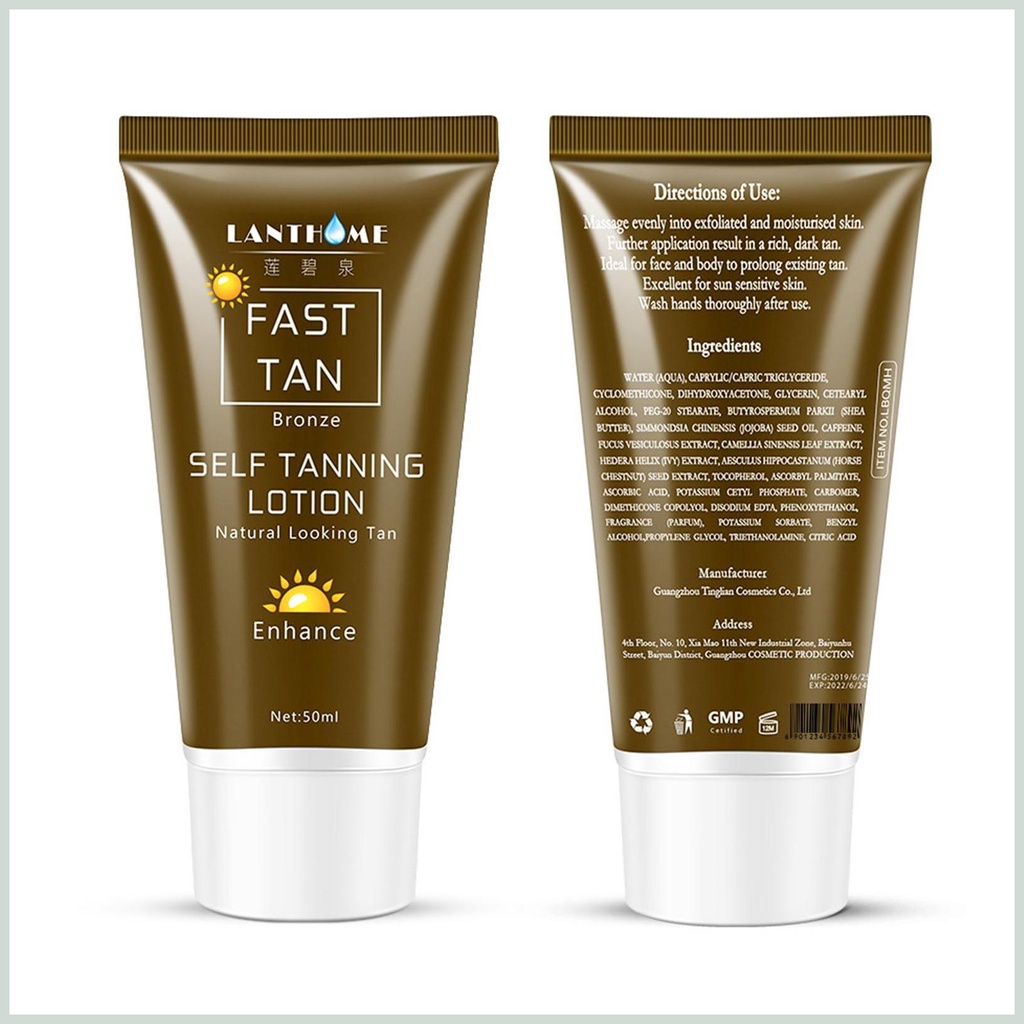 Kem Nhuộm Da Nâu Toàn Thân Tự Nhiên Không Gây Kích Ứng Da 50g