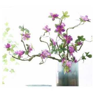 Hoa lụa - Hoa đỗ quyên (sẵn đỏ/tím/trắng)