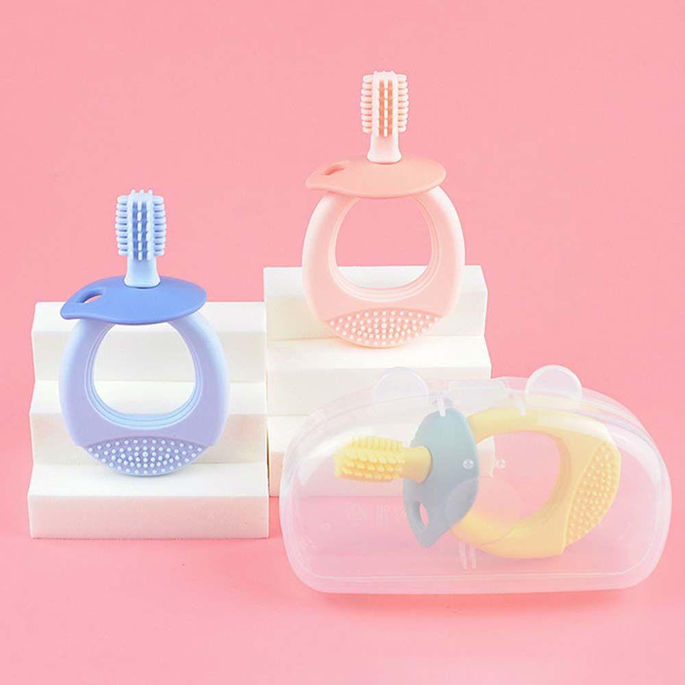 Bàn Chải Đánh Răng Bằng Silicone An Toàn Dành Cho Trẻ